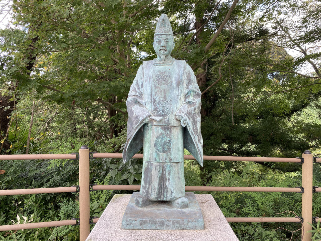 「徳川頼房」像のアップ（1歳年下の3代将軍の徳川家光に頼りにされた！）